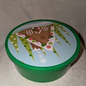 Festive Green Holiday Container